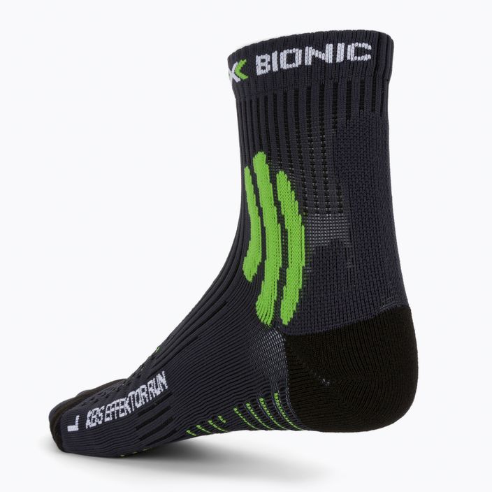 Bežecké ponožky X-Socks Xbs. Effektor Bežiaci šedo-zelený EF-RS01S21U-G086 2