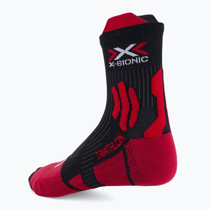 Pánske triatlonové ponožky X-Bionic Triathlon 4.0 red/black ND-IS01S21U-R018 2
