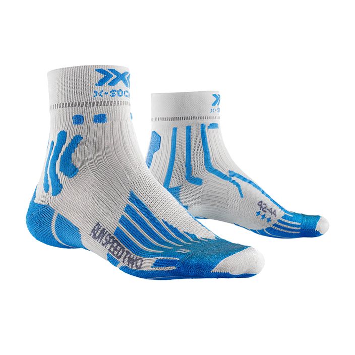 Pánske bežecké ponožky X-Socks Run Speed Two 4.0 pearl grey/invent blue 2