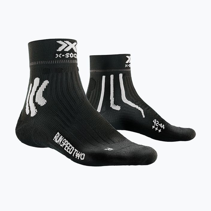 Pánske bežecké ponožky X-Socks Run Speed Two 4.0 opal black/arctic white 5