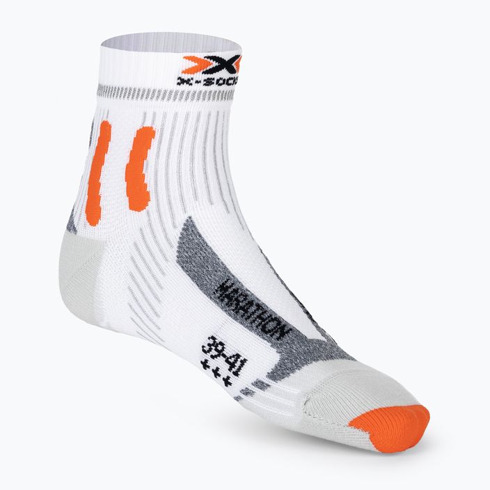 Pánske bežecké ponožky X-Socks Marathon Energy 4.0 arctic white/trick orange 3