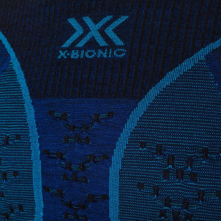 Pánska termálna mikina X-Bionic Merino dark ocean/sky blue 4