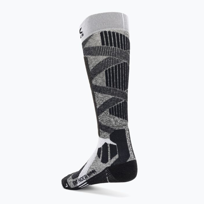 Dámske lyžiarske ponožky X-Socks Ski Rider 4.0 grey melange/opal black 2
