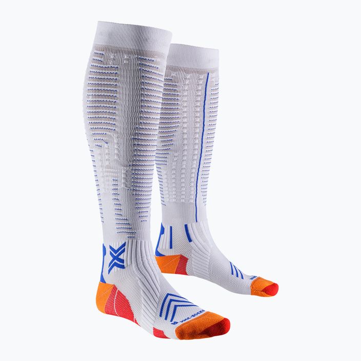 Pánske bežecké ponožky X-Socks Run Expert Effektor OTC white/orange/twyce blue