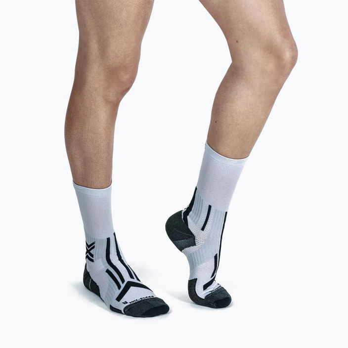Pánske bežecké ponožky X-Socks Trailrun Perform Crew pearl grey/charcoal 3