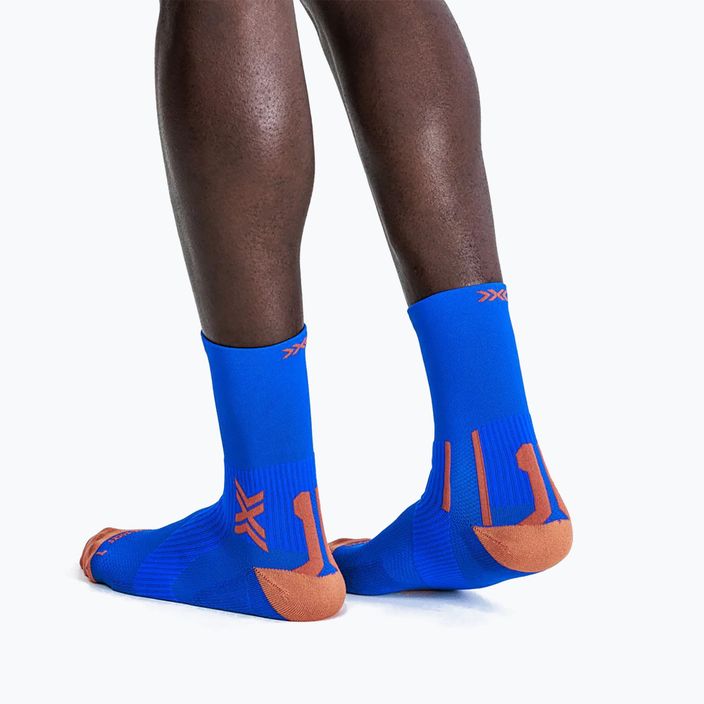 Pánske bežecké ponožky X-Socks Run Perform Crew twyce blue/orange 3
