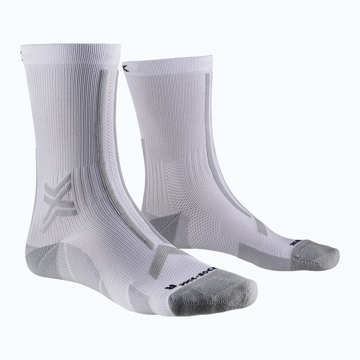 Pánske bežecké ponožky X-Socks Trailrun Discover Crew arctic white/pearl grey