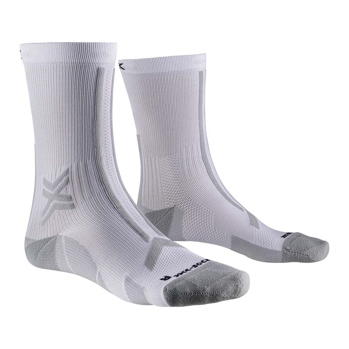 Pánske bežecké ponožky X-Socks Trailrun Discover Crew arctic white/pearl grey 2