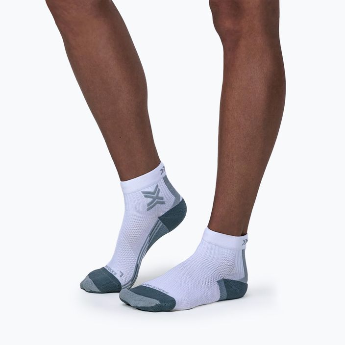 Dámske bežecké ponožky X-Socks Run Discover Ankle arctic white/pearl grey 2