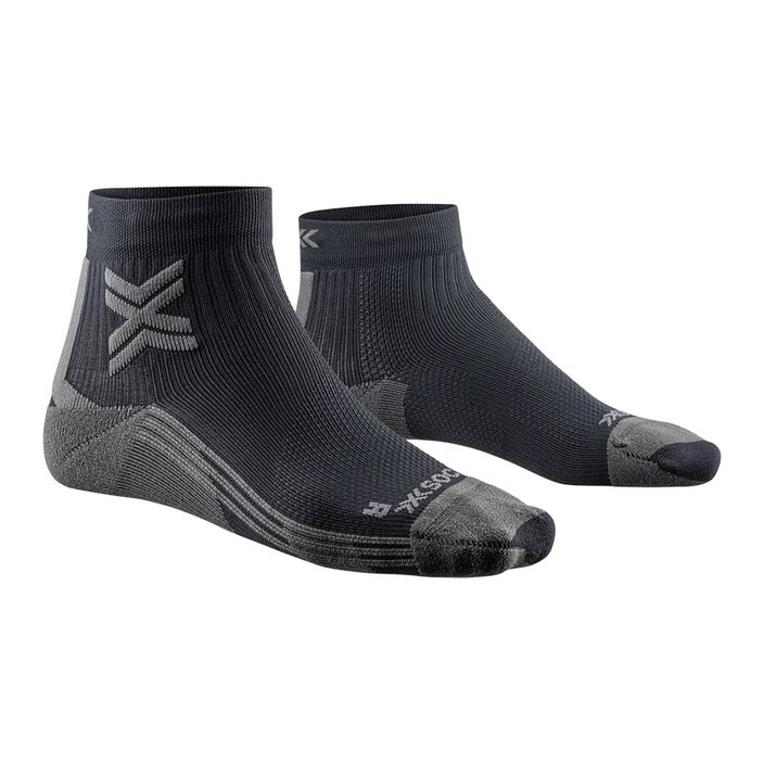 Dámske bežecké ponožky X-Socks Run Discover Ankle black/charcoal 2