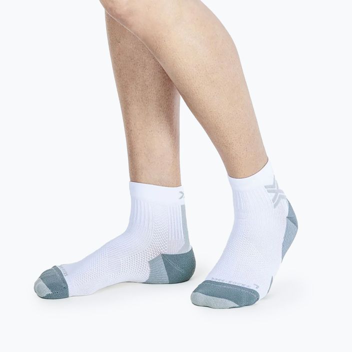 Pánske bežecké ponožky X-Socks Run Discover Ankle arctic white/pearl grey 2