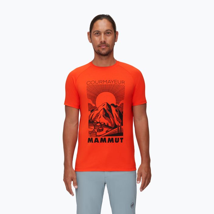 MAMMUT Mountain pánske trekingové tričko oranžové