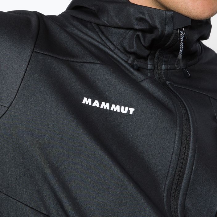 MAMMUT Ultimate Vii SO pánska softshellová bunda čierna 4