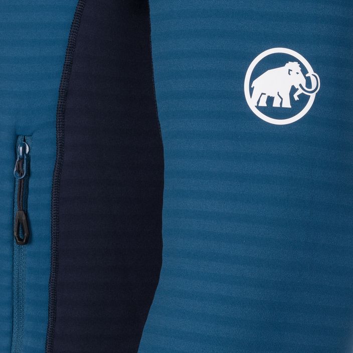 Pánska fleecová mikina Mammut Taiss Light ML s kapucňou modrá 1014-04530-50554-114 7