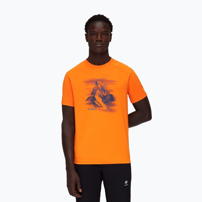 Pánske trekingové tričko Mammut Mountain Hörnligrat oranžové 117-529