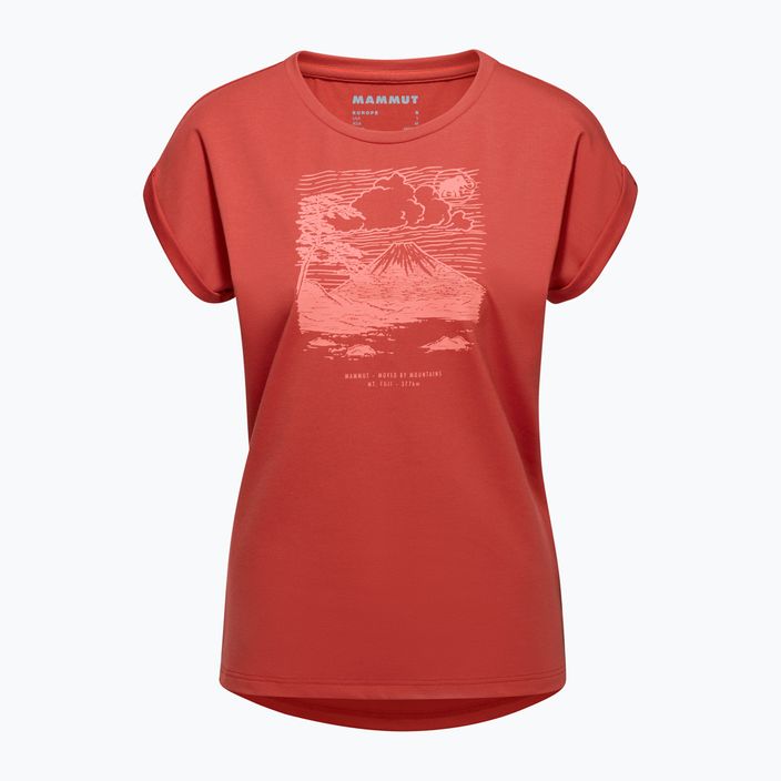Dámske trekingové tričko Mammut Mountain Fujiyama červené 117-4112 4