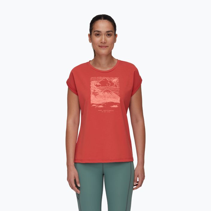 Dámske trekingové tričko Mammut Mountain Fujiyama červené 117-4112
