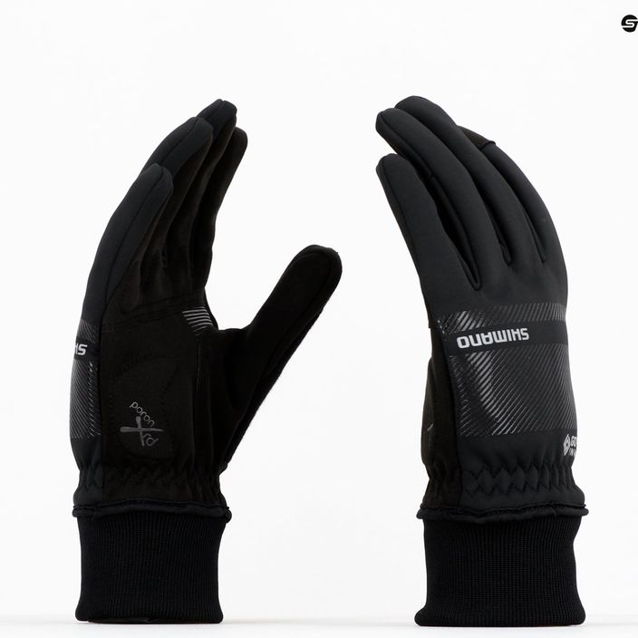 Shimano Infinium Primaloft pánske cyklistické rukavice čierne ECWGLBWUS25ML14 8