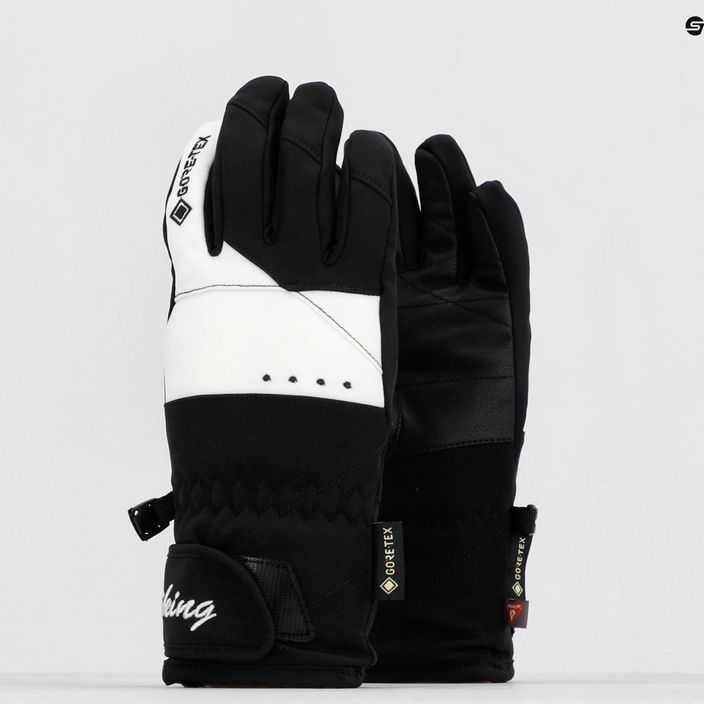 Dámske lyžiarske rukavice Viking Sherpa GTX Ski black and white 150/22/9797/01 8