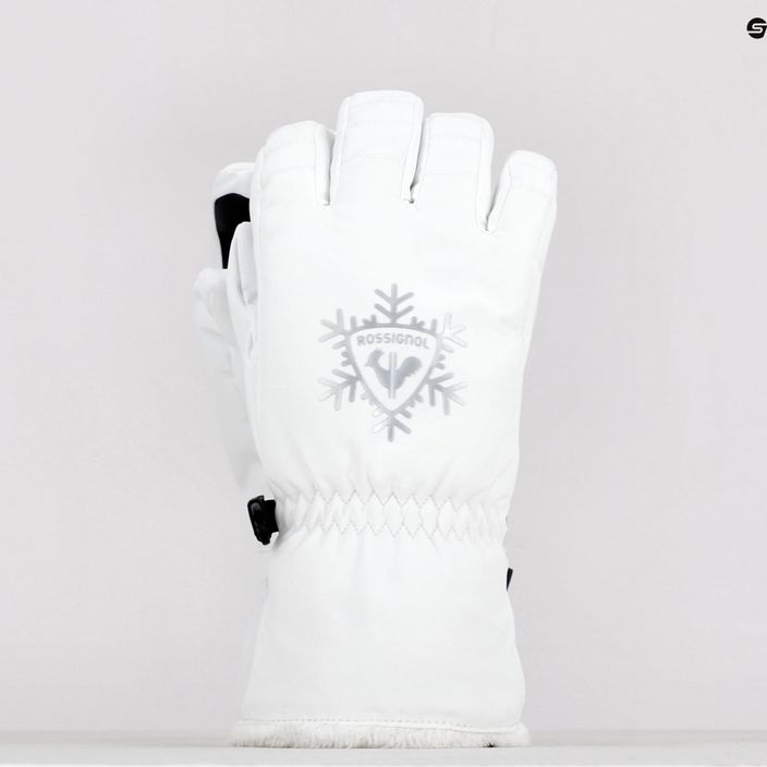 Dámske lyžiarske rukavice Rossignol Perfy G white 7