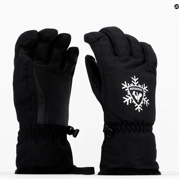 Dámske lyžiarske rukavice Rossignol Perfy G black 7