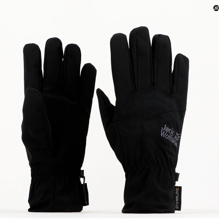Trekingové rukavice Jack Wolfskin Stormlock Highloft čierne 1904433_6000_001 6
