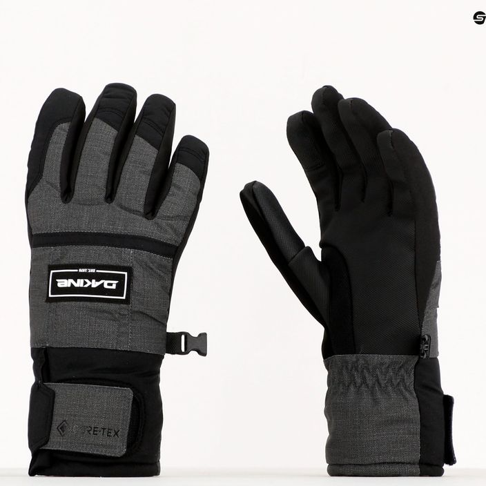 Dakine Bronco Gore-Tex pánske snowboardové rukavice šedo-čierne D10003529 6