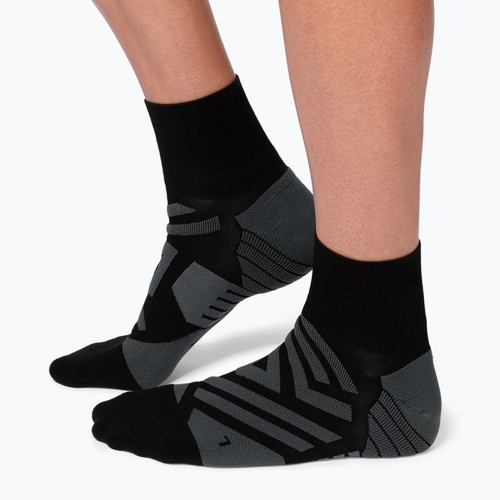 Pánske bežecké ponožky On Running Performance Mid black/shadow 8