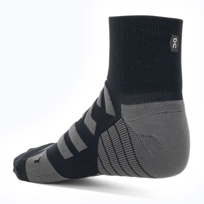 Pánske bežecké ponožky On Running Performance Mid black/shadow 2