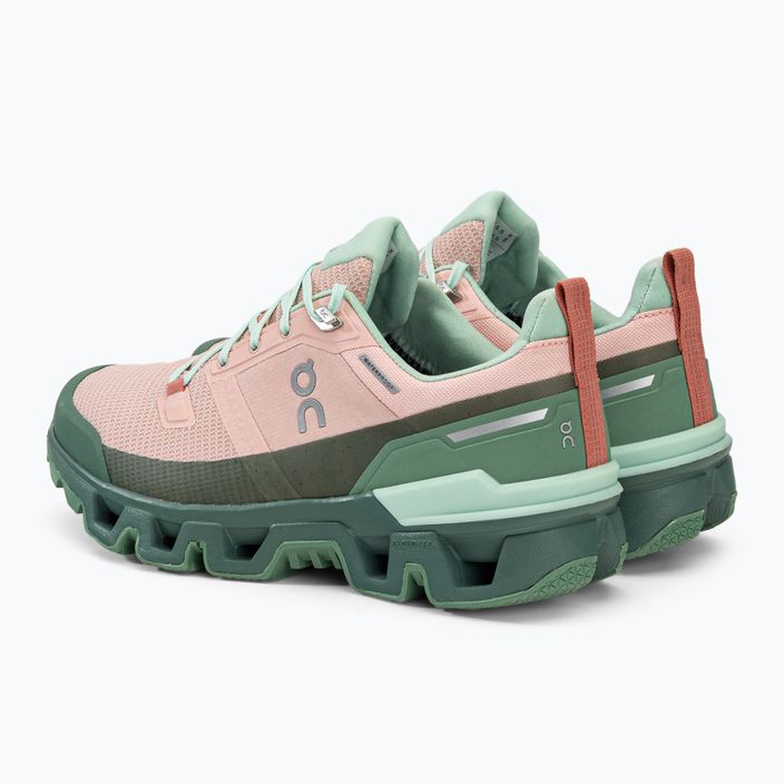 Dámske trekové topánky On Cloudwander Waterproof pink-green 7398278 3