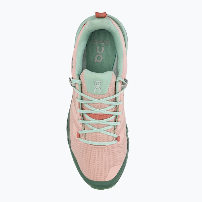 Dámske trekové topánky On Cloudwander Waterproof pink-green 7398278 6