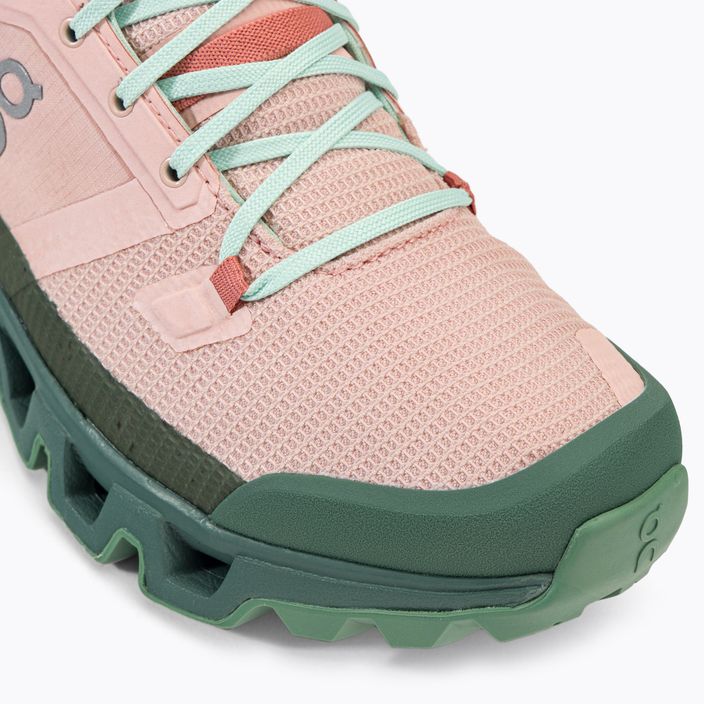 Dámske trekové topánky On Cloudwander Waterproof pink-green 7398278 7