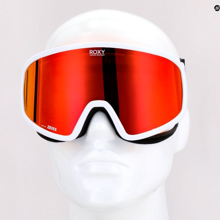 Dámske snowboardové okuliare ROXY Feenity Color Luxe 2021 bright white/sonar ml revo red 8