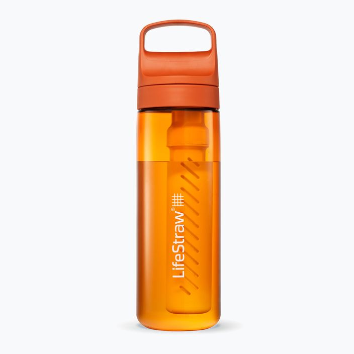 Cestovná fľaša Lifestraw Go 2.0 s filtrom 650 ml kyoto orange