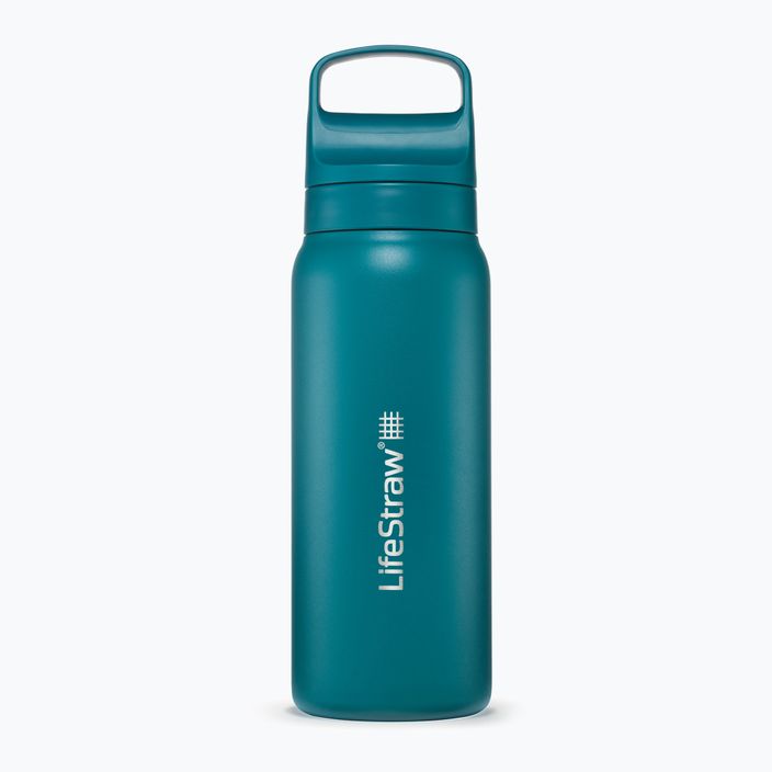 Lifestraw Go 2.0 Oceľová cestovná fľaša s filtrom 700 ml lagoon teal