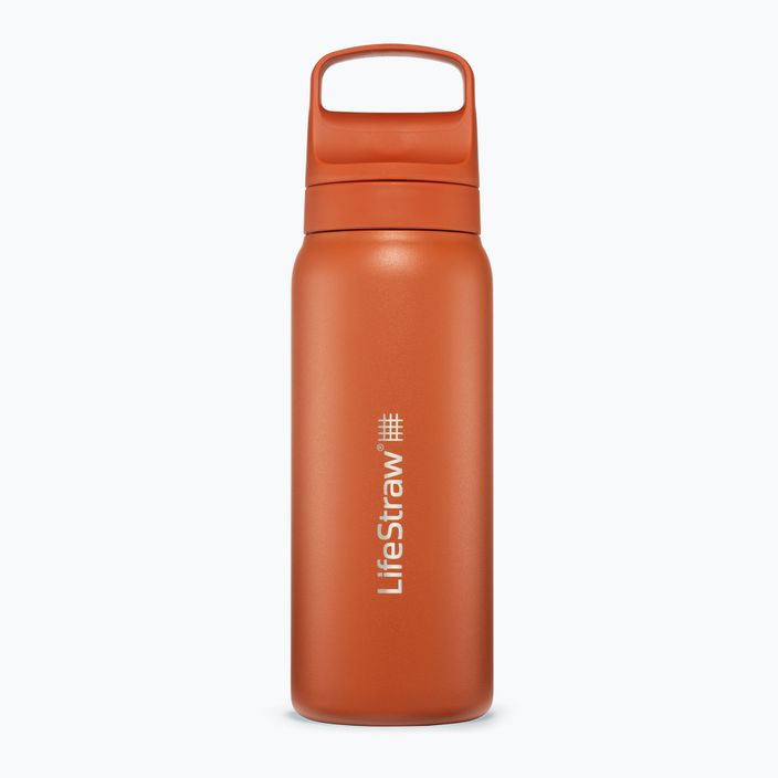 Lifestraw Go 2.0 Oceľová cestovná fľaša s filtrom 700 ml kyoto orange