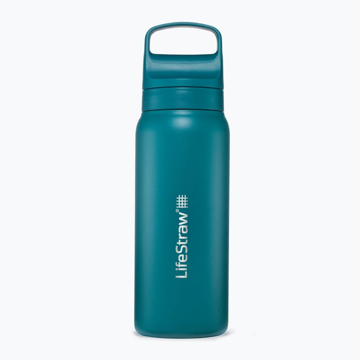 Lifestraw Go 2.0 Oceľová cestovná fľaša s filtrom 1 l lagoon teal