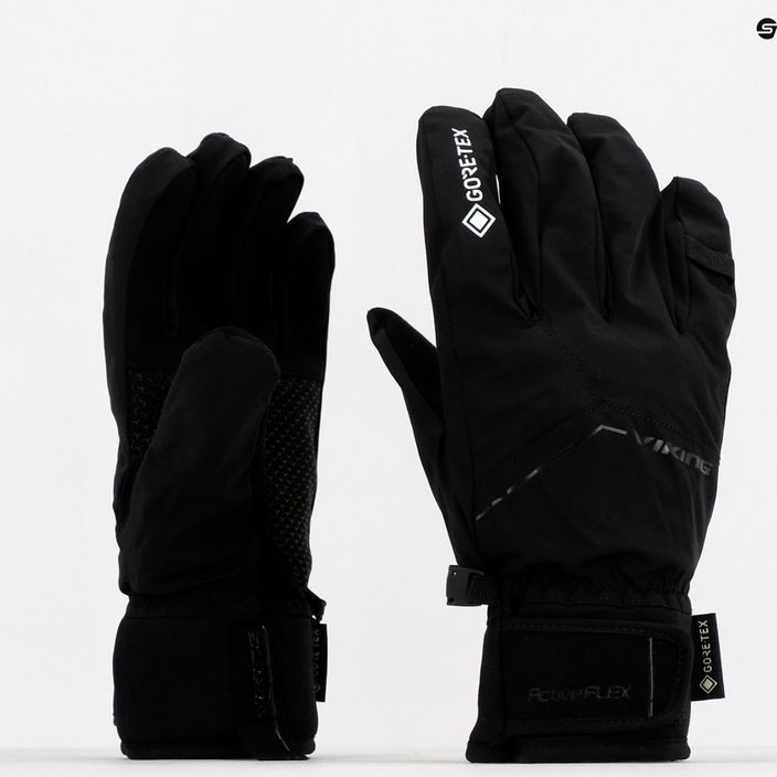 Viking Skeiron GTX Multifunkčné lyžiarske rukavice čierne 170/23/6333/09 9