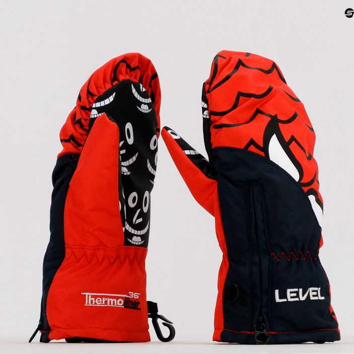 Detské rukavice na snowboard Level Lucky Mitt červené 4146 7