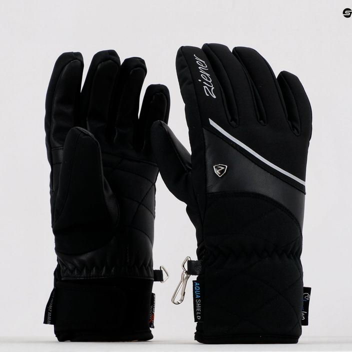 Dámske lyžiarske rukavice ZIENER Kaika As Aw black 801167 12 6