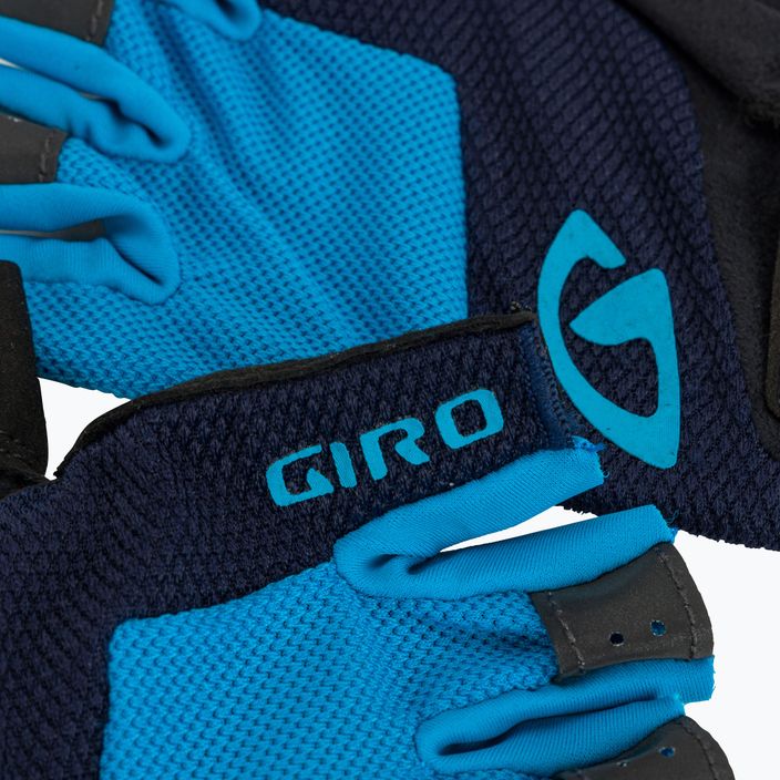 Pánske cyklistické rukavice Giro Bravo Gel modré 4