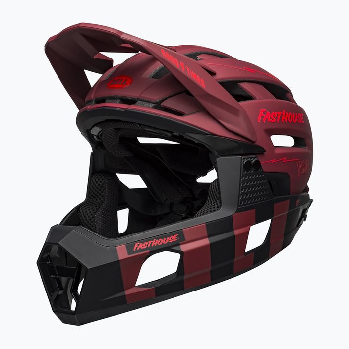 Cyklistická prilba Bell FF Super Air R MIPS Spherical 2023 matte red black/fasthouse