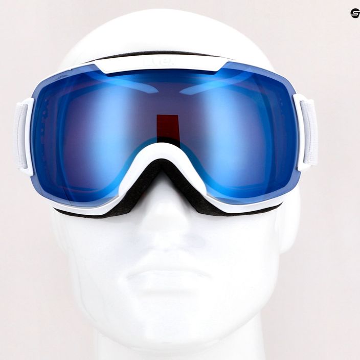 Lyžiarske okuliare UVEX Downhill 2 FM white/blue 55//115/124 8