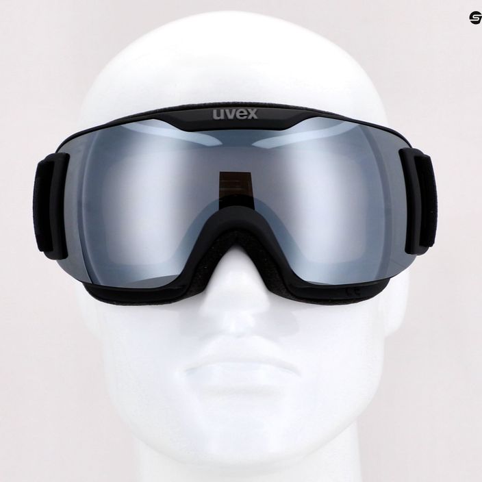 Lyžiarske okuliare UVEX Downhill 2 S LM black mat/mirror silver/clear 55//438/226 8
