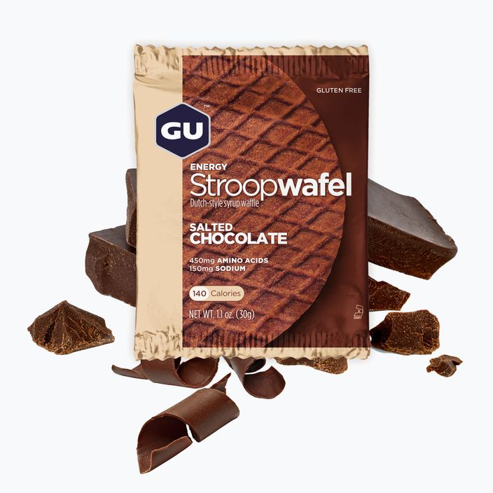 Tyčinka  GU Energy Stroopwaffle 32 g salted chocolate gluten free 2