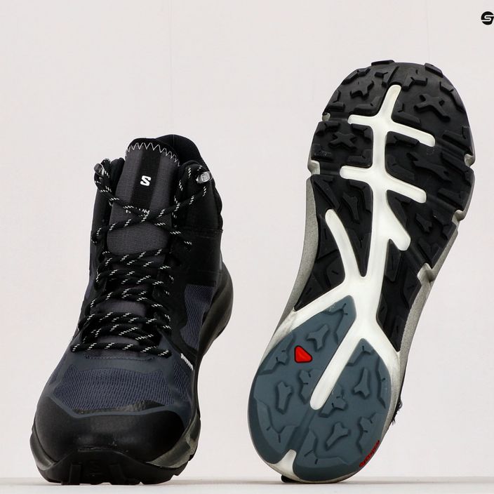 Pánske trekingové topánky Salomon Predict Hike Mid GTX čierne L41469 17