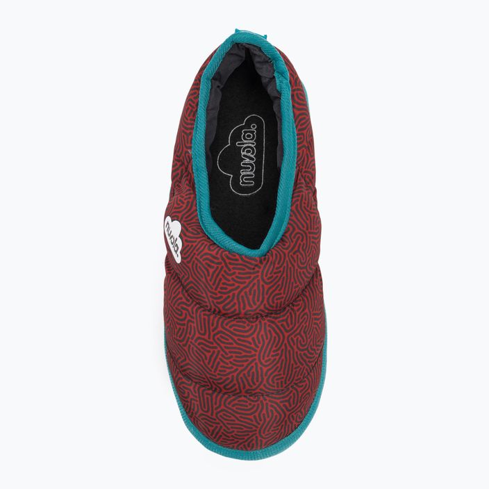 Nuvola Classic Červené zimné papuče s potlačou rezancov 6