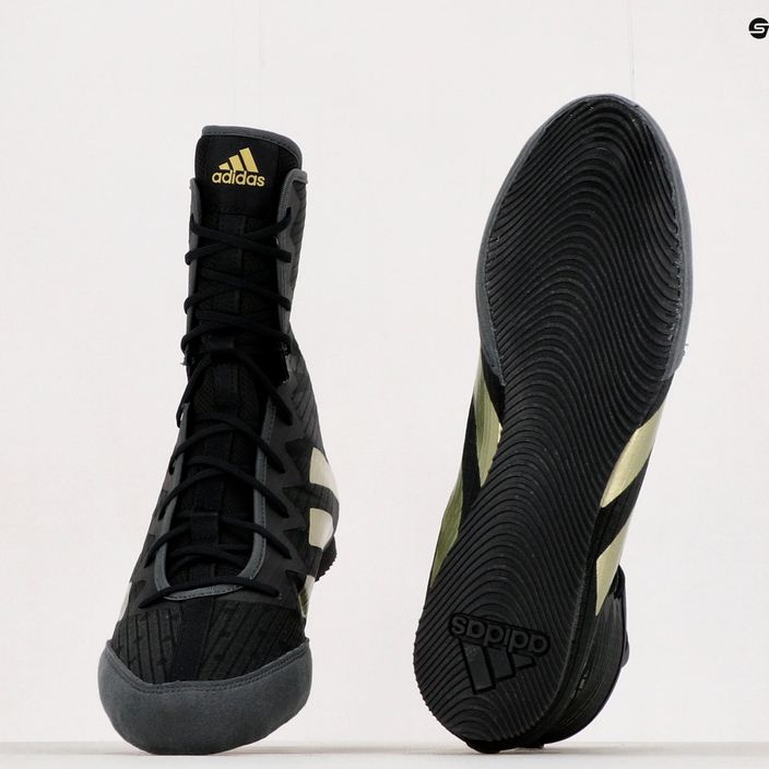 Boxerská obuv adidas Box Hog 4 čierno-zlatá GZ6116 13