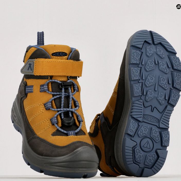 Juniorské trekingové topánky KEEN Redwood Mid žlté 1023886 15
