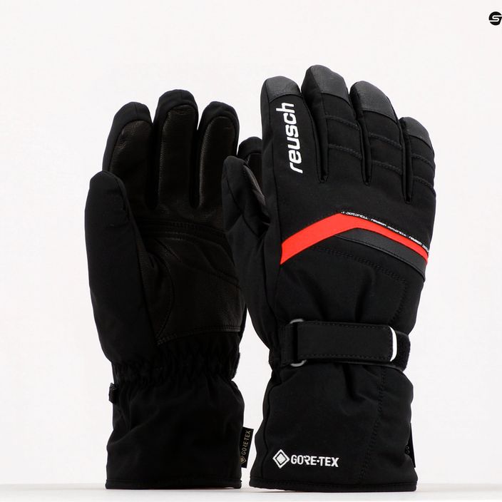 Lyžiarske rukavice Reusch Manni GTX black/red 49/1/375 8